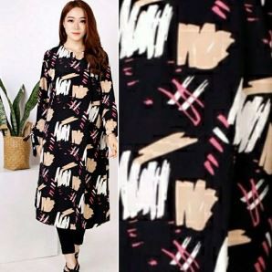 ILOA TUNIK JUMBO ABSTRAK BAJU ATASAN KEMEJA LONG HEM WANITA LD 110 DNCKO VICTOR