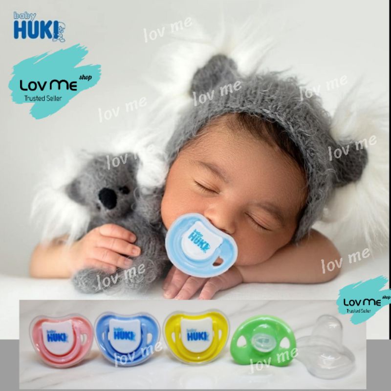 lov me❤ Huki Pacifier Orthodontic Soother Empeng Dot Gepeng |kempong isi 1 dan isi 2