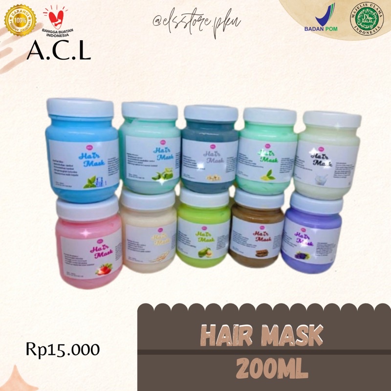 (FREE SHOWERCAP) HAIR MASK ACL BPOM