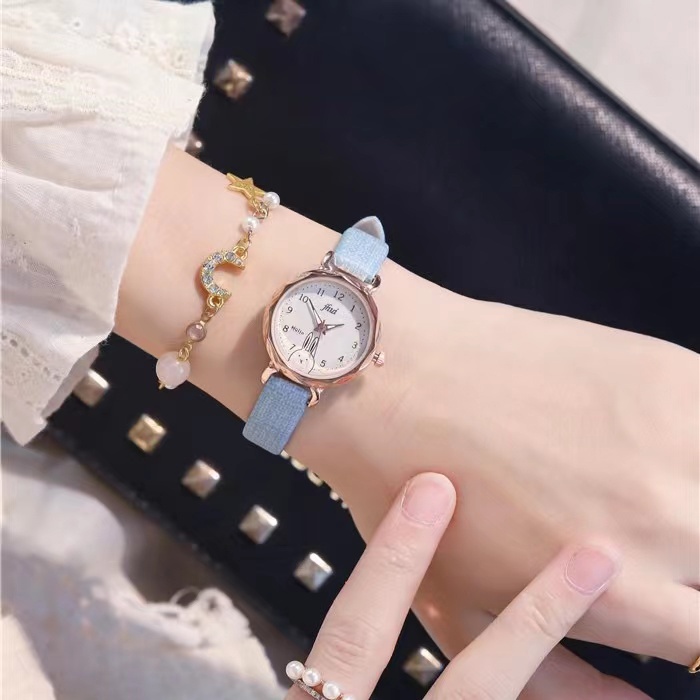 Jam Tangan Wanita Harajuku Kecil Analog Quartz Fashion Korean Import