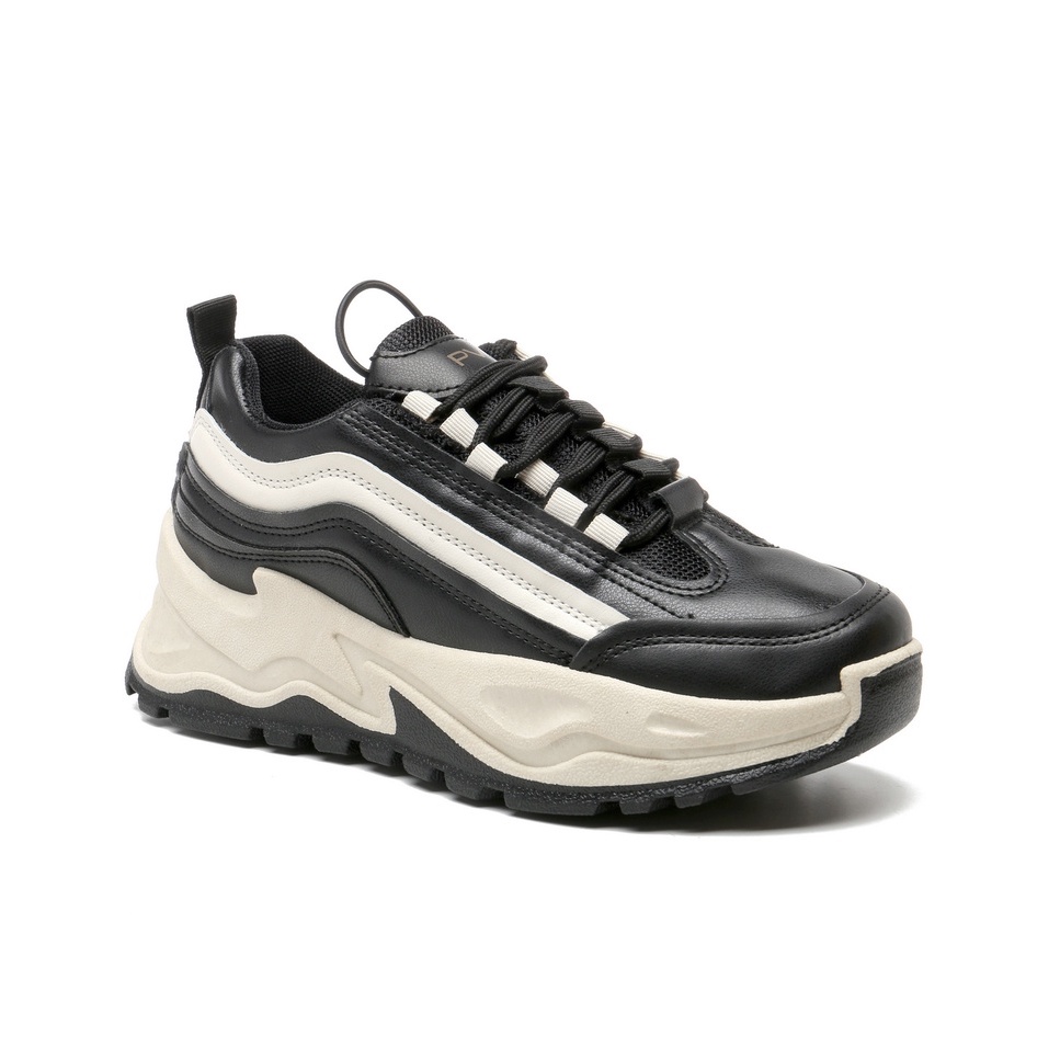 PVN Taecyeon Sepatu Sneakers Wanita Casual Sport Shoes Cream 234-Black