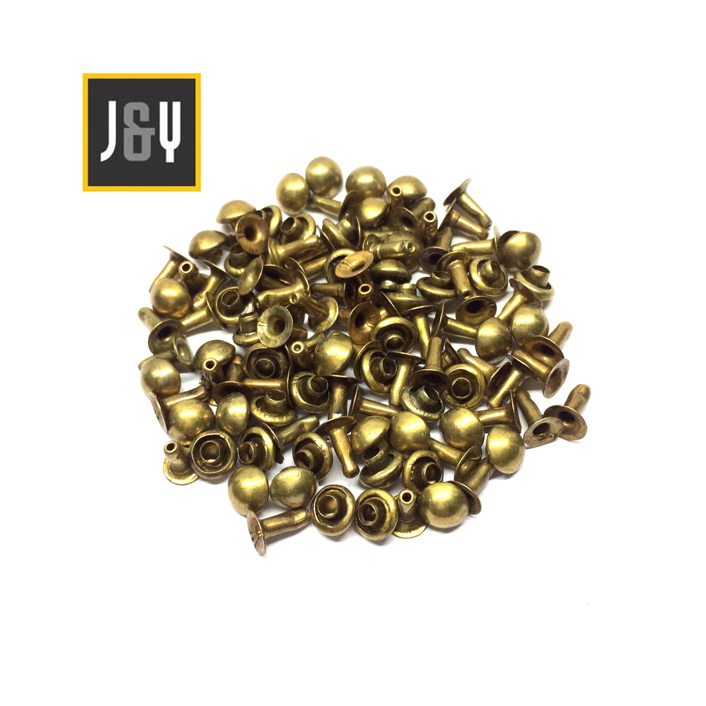 Paku keling centang jamur 6 mm antigold