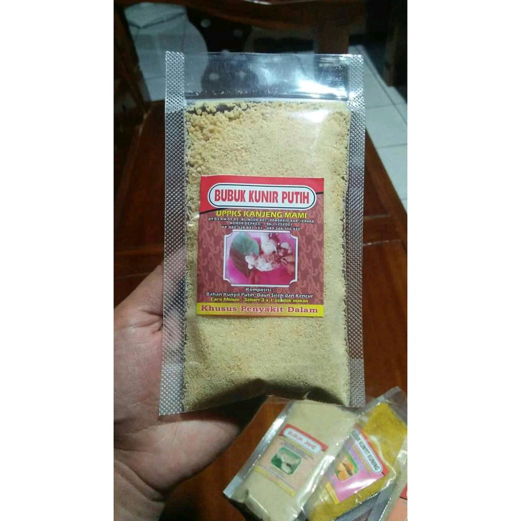 

Bubuk Kunir Putih Alami Tanpa Pengawet 100gr