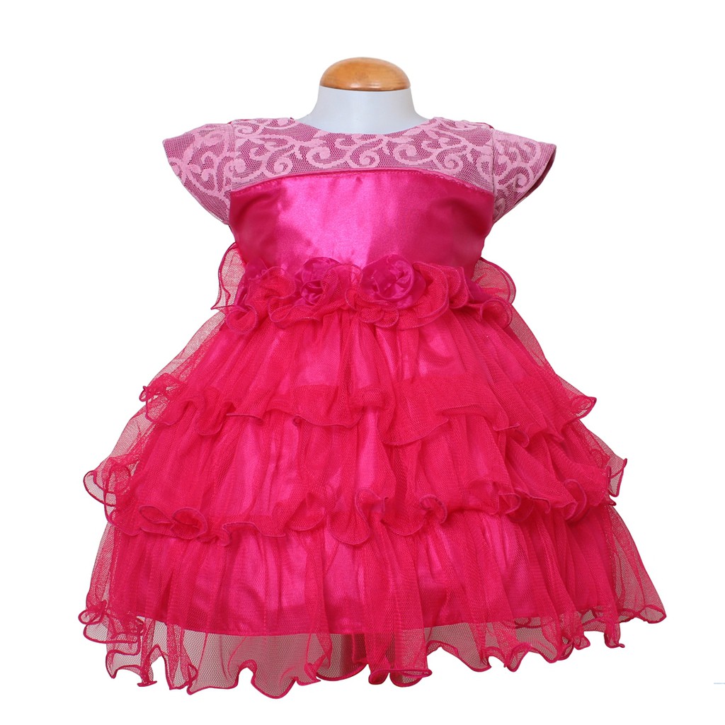 Dress Kids 375 /Gaun Pesta Anak Elegant/Dress Anak Bayi Brukat/Baju Ulang Tahun Terbaru/Kasual Dress