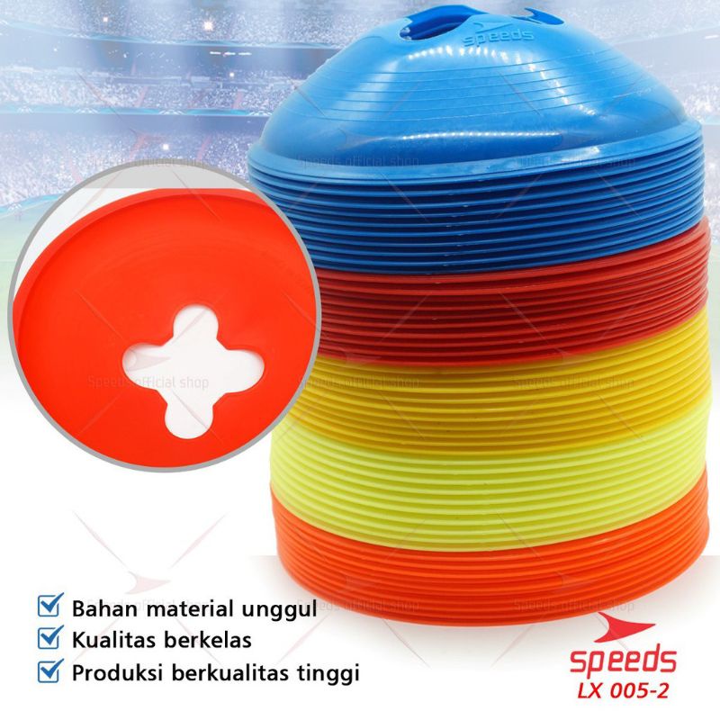 cone mangkok marker cone latihan futsal sepak bola 1 set isi 50