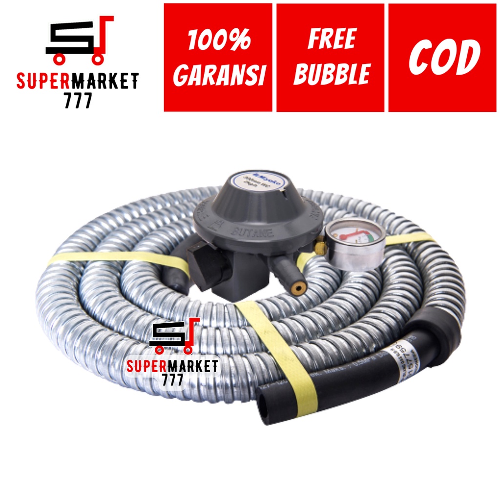 KEPALA REGULATOR GAS LPG TEKANAN TINGGI MIYAKO RMS206M KEPALA REGULATOR LEGULATOR KOMPOR GAS LPG ELP