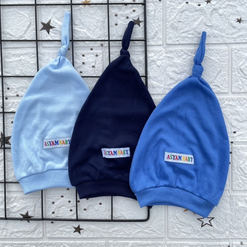 3 pcs kupluk bayi topi bayi penutup kepala bayi ciput bayi DNW BABY