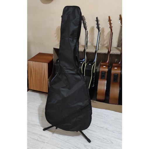 Tas gitar akustik ransel jumbo bahan kain tebal