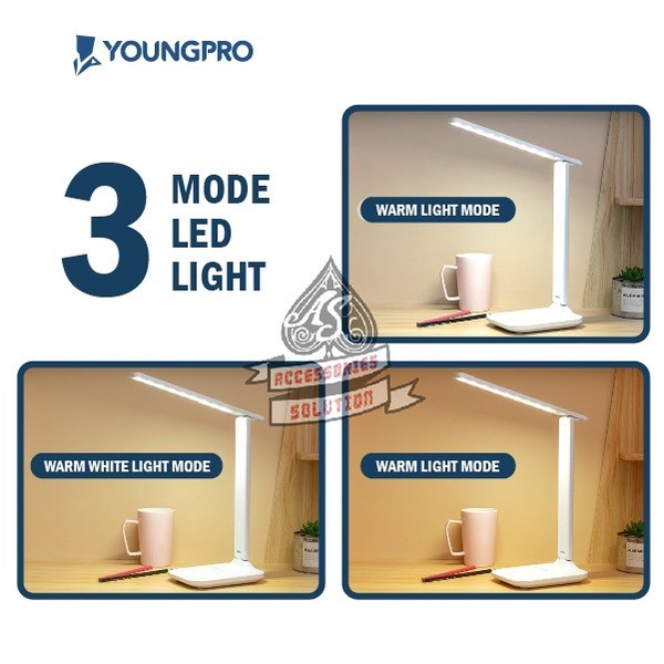 YOUNGPRO LAMPU MEJA BELAJAR PORTABLE LIPAT FOLD YOUNGPRO - YLE-10