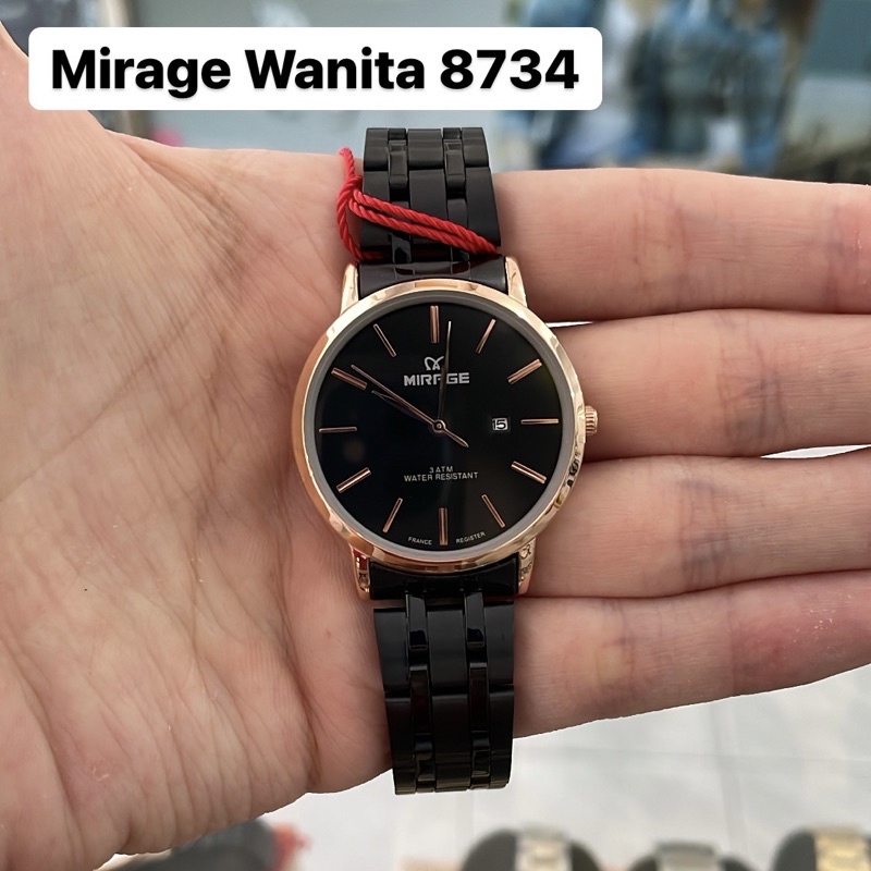 Jam Tangan Mirage 8734 Wanita Rosegold