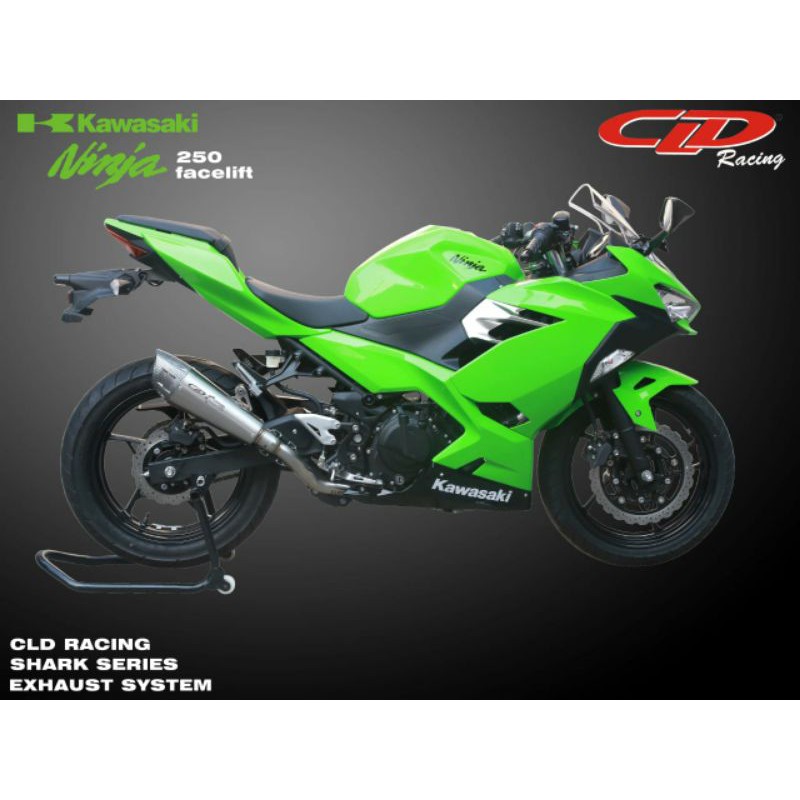 KNALPOT CLD SHARK NEW KAWASAKI NINJA 250 FI