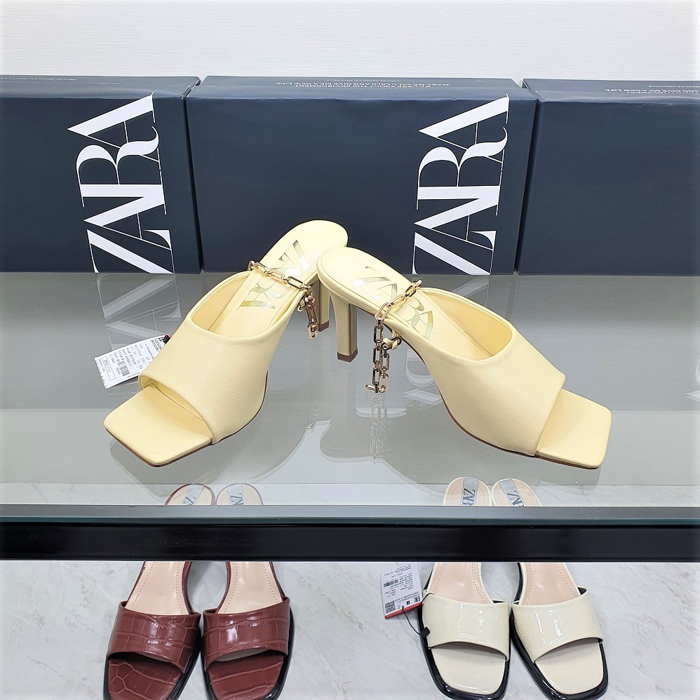 Sandal Wanita Branded Sendal Zara 830  Heels 7cm Sepatu Perempuan