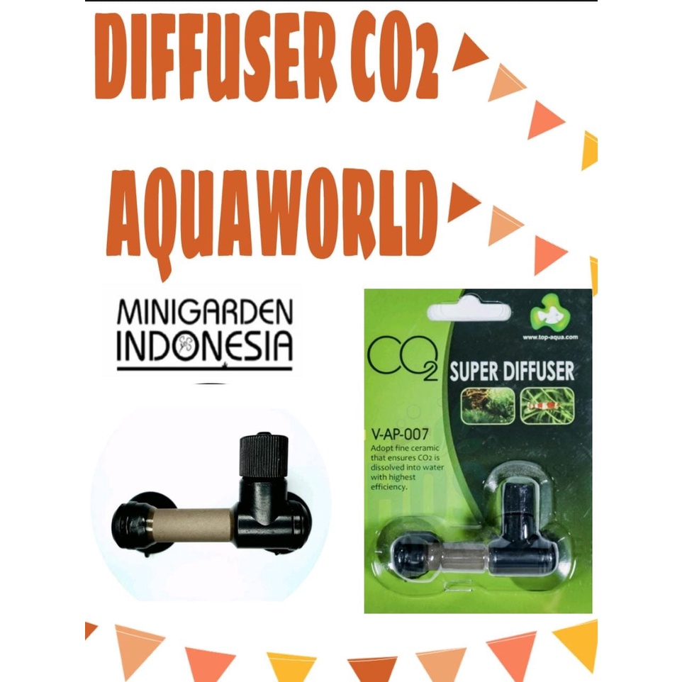 DIFFUSER CO2 AQUAWORLD V-AP-007 SUPER DIFFUSER AQUARIUM AQUASCAPE