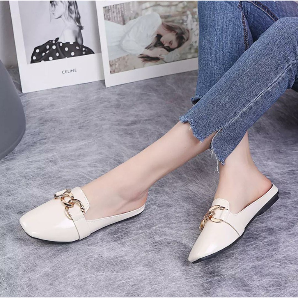 FLATSHOES WANITA GLOSSY SERBASHOES SR 13