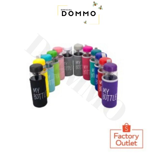 [IMPOR] DOMMO - D7010 BISA COD My Bottle Bening 12 Warna Ada Logo BPA Free Anti Pecah botol