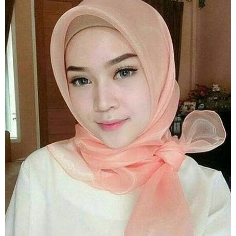 INSTANT HIJAB - 
  kain organza silk/bahan kerudung organsa/bahan blouse organsa silk - FIRST QUALIT