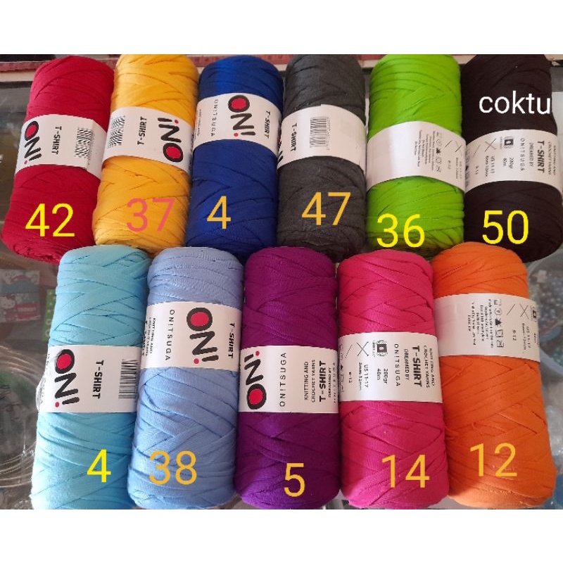 Benang rajut kaos ( onitsuga TYarn)