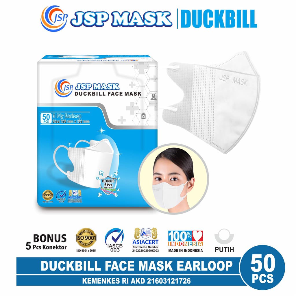 Masker Medis Earlop/Masker Duckbil jsp