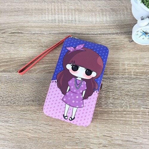 GI 338 RISCE DOMPET GAMBAR CUTE GIRL IMPORT WANITA CEWEK PEREMPUAN JAKARTA BATAM JTF