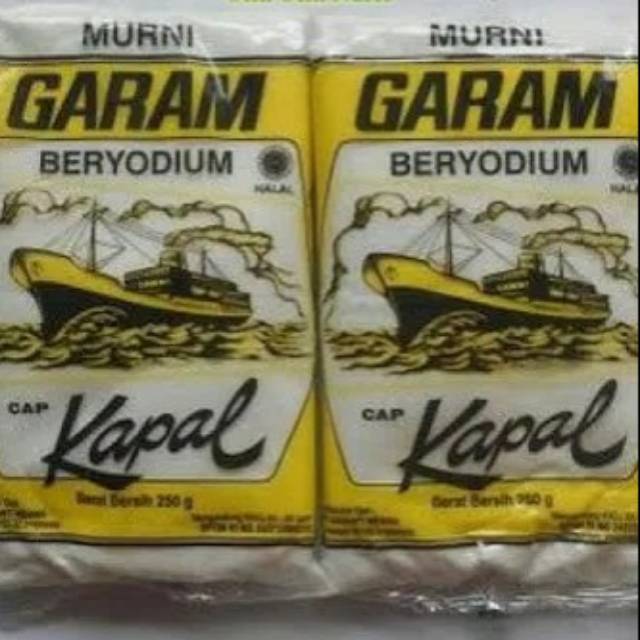 

Garam Meja beryodium cap kapal 250gr