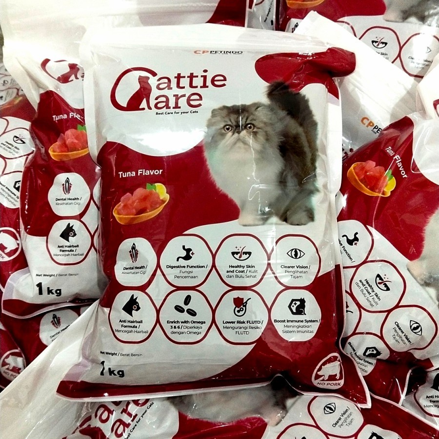 MAKANAN KUCING CATTIE CARE REPACK 1 KG