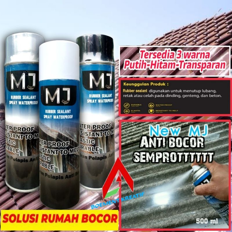 Semprotan Anti Bocor / Anti Bocor Semprot / Rubber Sealant Spray / Anti Bocor Atap Rumah / Spray Ajaib