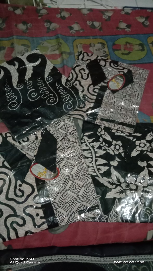 Bswart Batik Hrb026 Kenongo Hem Pendek Padi Pekalongan M L Xl Batik Pria Murah Modern Grosir