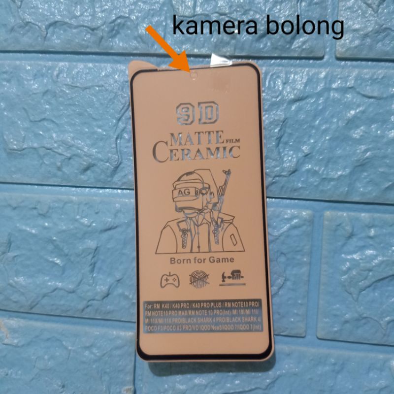 POCO F3 2 IN 1 TEMPERED GLASS MATE CERAMICS FLIM ANTI PECAH (by TA)