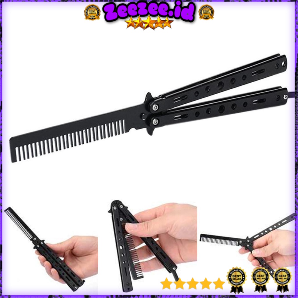 Sisir Besi Butterfly Balisong Training Knife CS GO