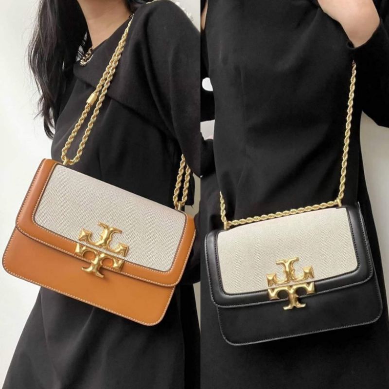 Tory burch eleanor canvas convertible shoulder