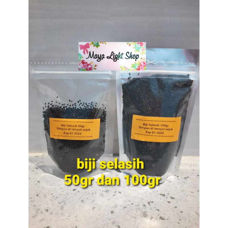 Biji selasih 50gr 100gr basil seed untuk dessert minuman sehat panas dalam menu diet