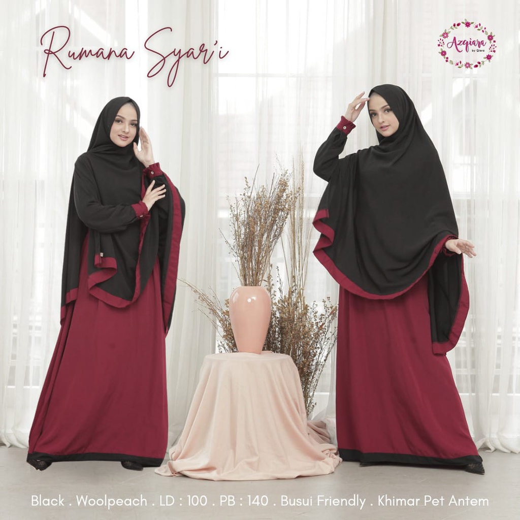 RUMANA SYARI gamis muslim original produk by qiara