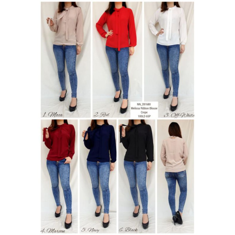 Atasan blus wanita fashion dalaman blazer 281680