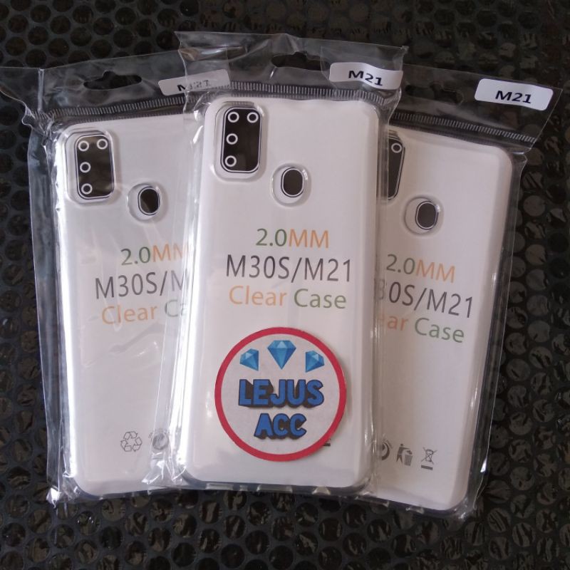 Silikon Jelly Soft Case Casing Bening Tebal 2.0mm Samsung Galaxy M30S M21