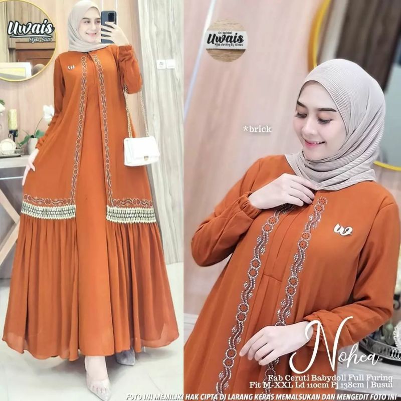 NOHEA DRESS ORI BY QUDSY/ GAMIS CANTIK TERBARU
