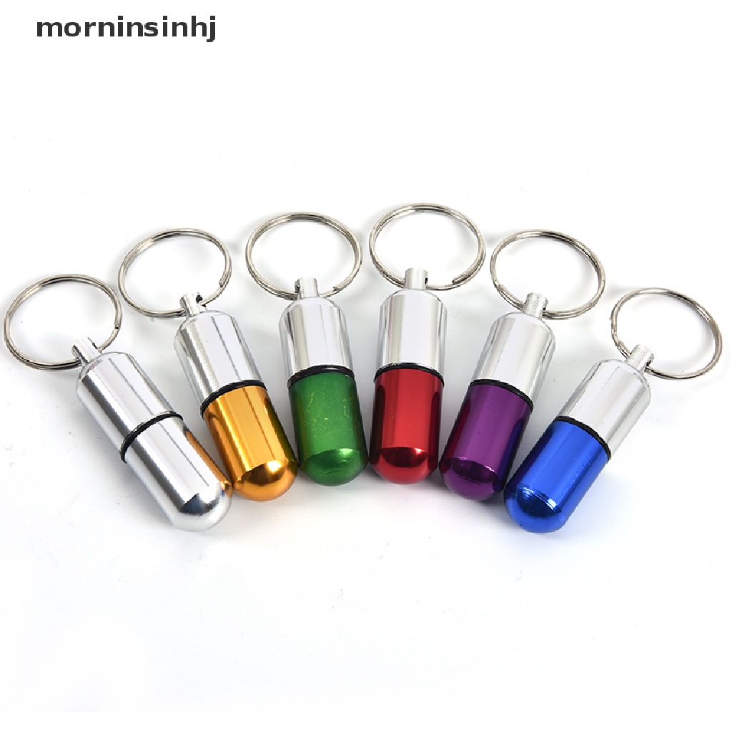 Mornin Botol Kontainer Obat Pil Bahan Aluminum Anti Air