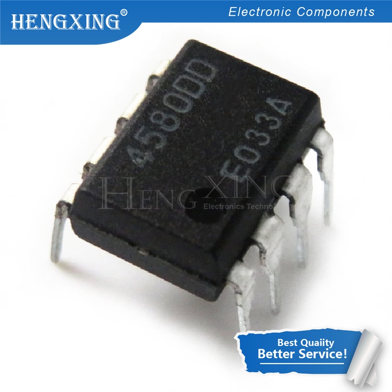 100pcs Ic NJM4580D JRC4580D JRC 4580D DIP-8