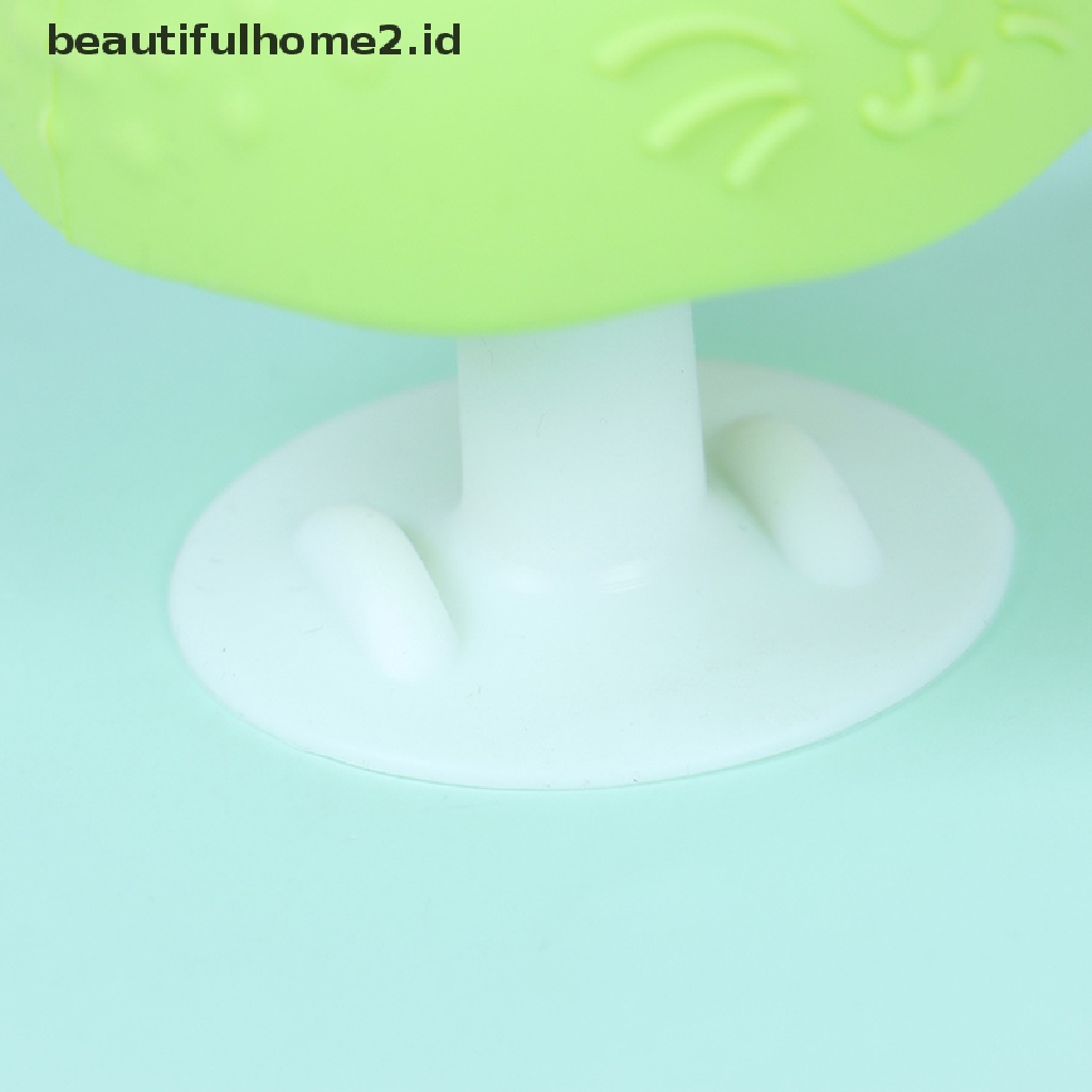 (Beautifulhome2.Id) Mainan Teether Bentuk Jamur Bahan Silikon Untuk Bayi