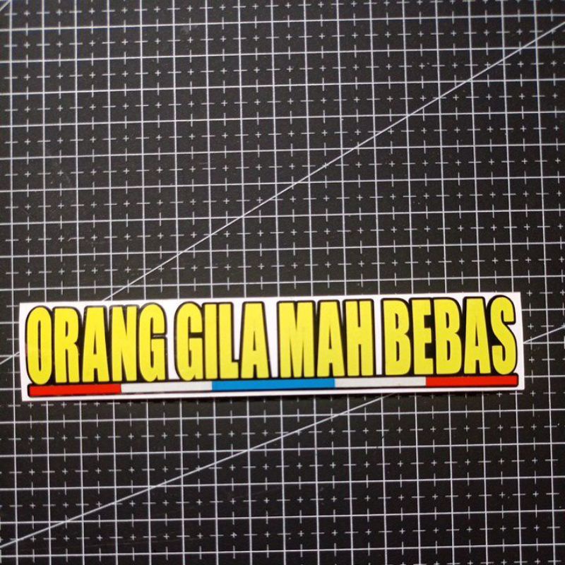 Sticker cutting sticker orang gila mah bebas thailand Thailock kualitas terbaik