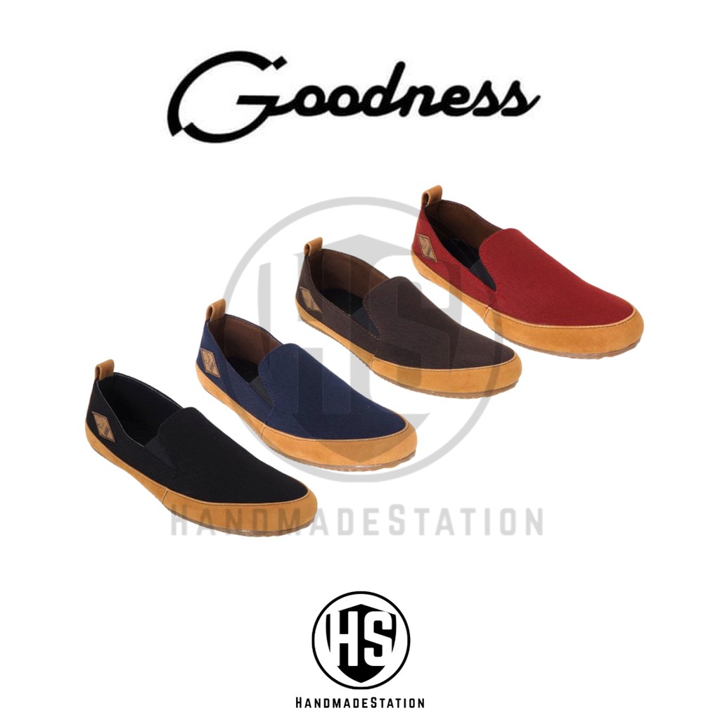 Sepatu Slip On Pria Goodness / GDNS Space Slop Original Handmade
