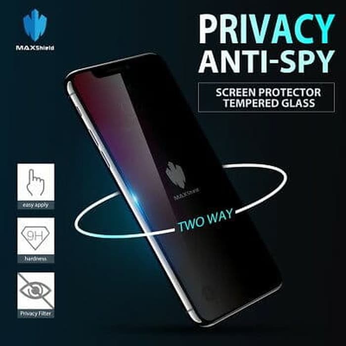 TEMPERED GLASS ANTI SPY REALME C3 - ANTI GORES KACA PRIVASI