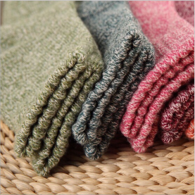 Kaos Kaki cewek Rajut Wool socks women wanita winter musim dingin import tebal