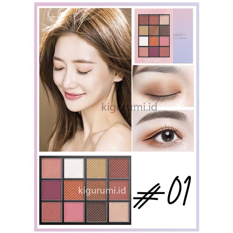 LAMEILA 12 Colors Eyeshadow Glitter Matte Palette Color Shimmer Matte Eye Shadow LA124