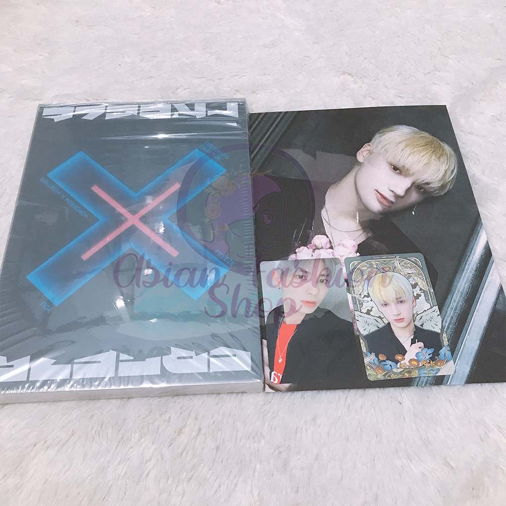 TXT The Chaos Chapter: FREEZE Album UNSEALED TAEHYUN pc HUENINGKAI postcard+os BOY ver
