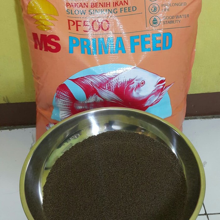 Pelet PF500 Pakan Burayak Benih Bibit Ikan Lele Nila Gurame Hias 250gr