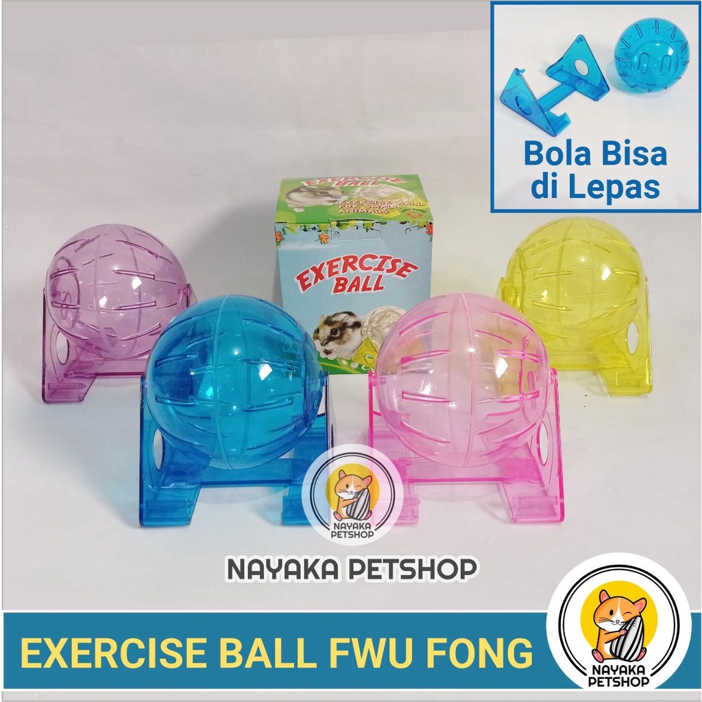 Exercise Ball Bola Hamster Jogging Wheel Kincir Rolling