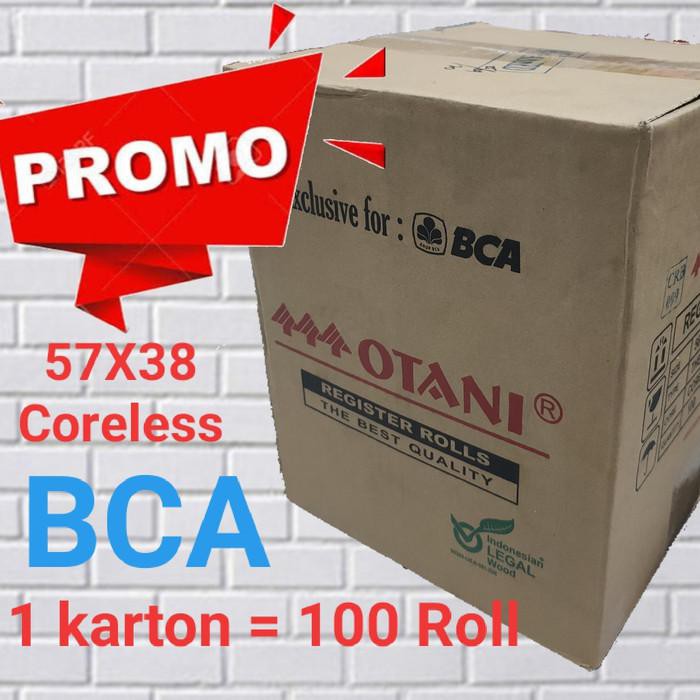 Kertas / Kertas Thermal Edc Bca .Coreless. Harga Dusan