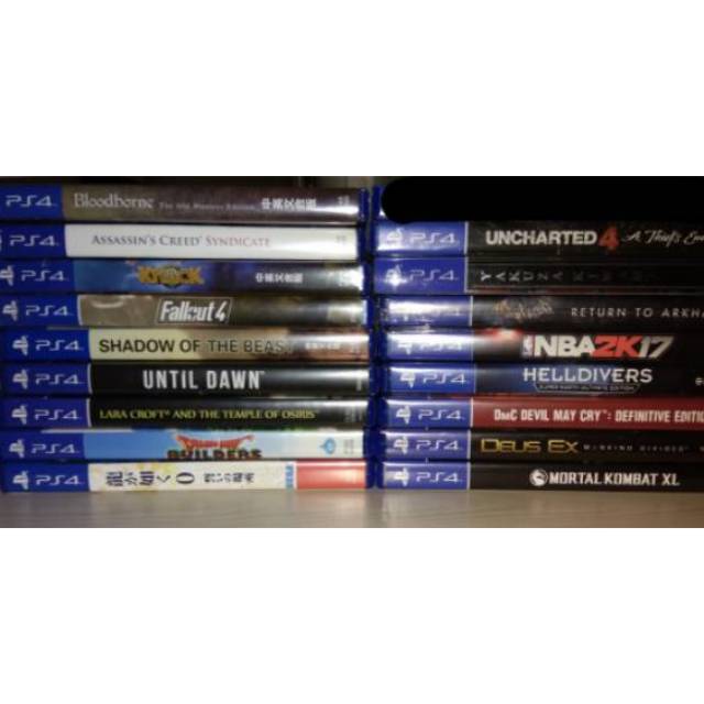 PS4 Game borongan paketan banyak 17 game