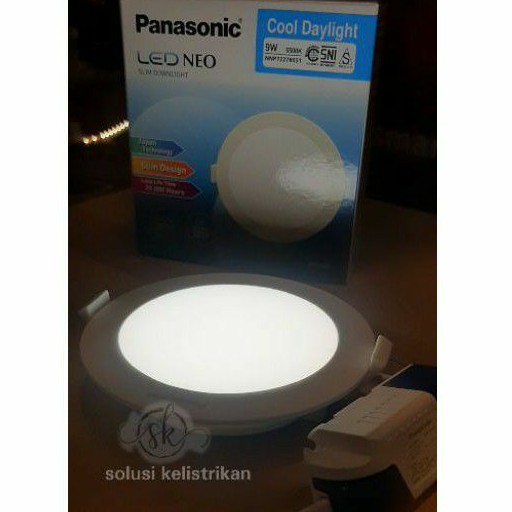 downlight panel led 9 wat led panel inbow panasonic lampu pendam plafon