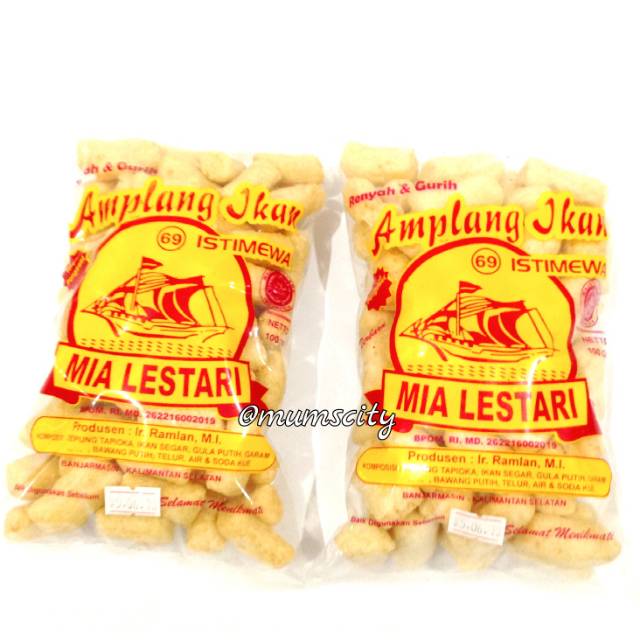 

Amplang Ikan Tenggiri Mia Lestari - Kemasan Kecil